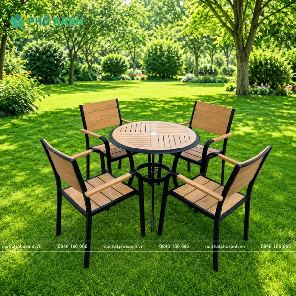 Dự án Nội Thất Phố Xanh - Bàn ghế nhôm đúc cao cấp