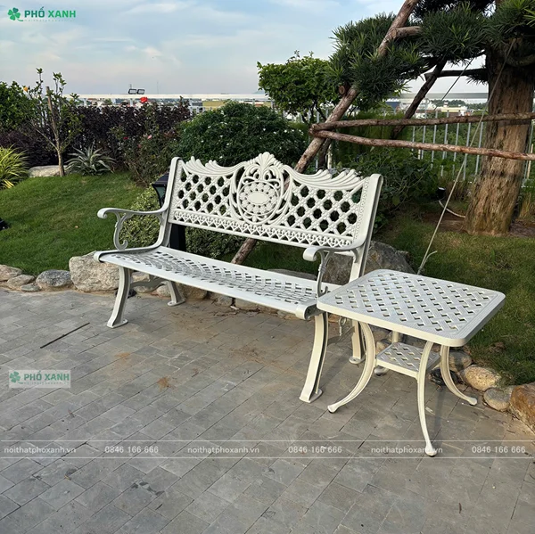 Ghế băng nhôm đúc sân vườn đẹp – Bí quyết chọn mẫu phù hợp