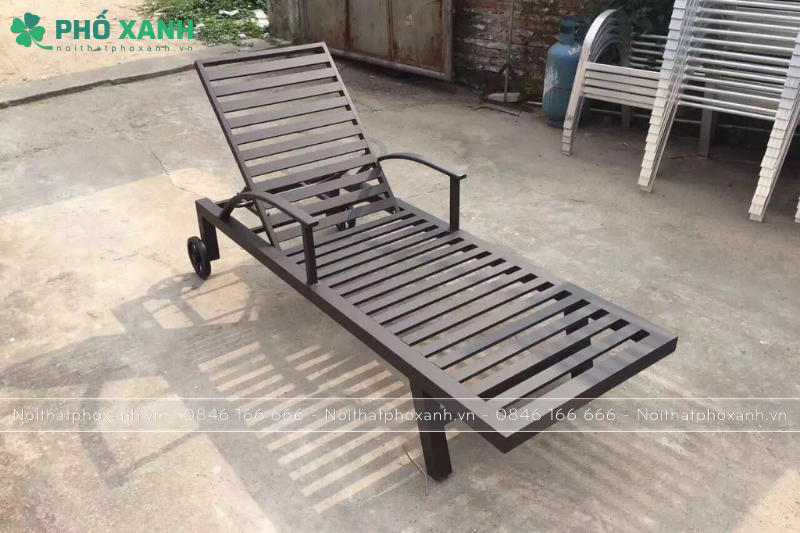 Bộ bàn ghế nhôm đúc sân vườn