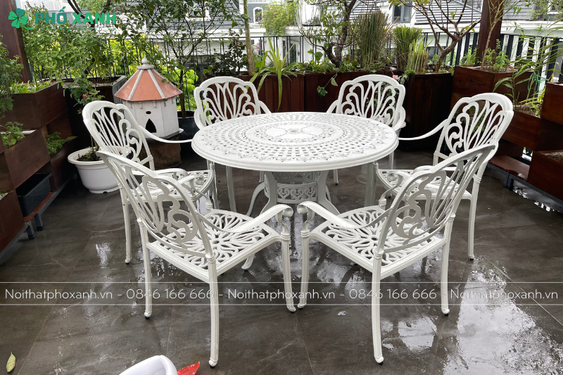 Chọn b&agrave;n ghế theo k&iacute;ch thước vị tr&iacute; lắp đặt.