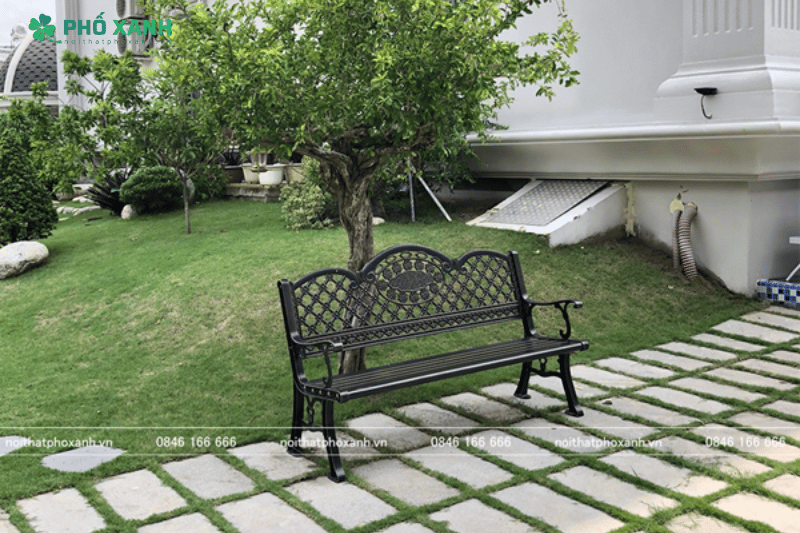 Ghế c&ocirc;ng vi&ecirc;n nh&ocirc;m đ&uacute;c l&agrave; khả năng bảo tr&igrave; v&agrave; vệ sinh dễ d&agrave;ng