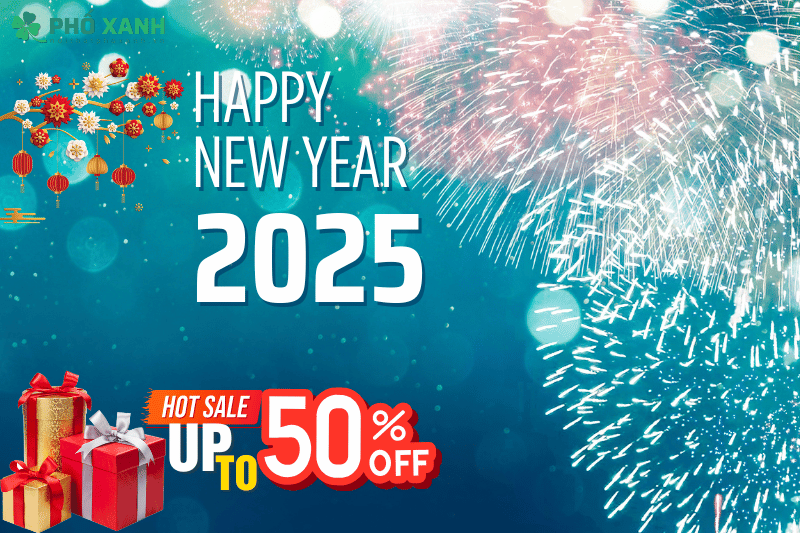 Rộn ràng đón xuân Ất Tỵ 2025: Ưu đãi khủng giảm đến 50% tại Nội Thất Phố Xanh