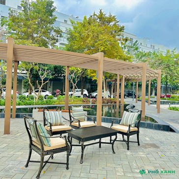 Bộ sofa nhôm đúc Tại dự án The Manor Nguyễn Xiển