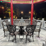 Bộ bàn ghế nhôm đúc ngoài trời dành cho nhà choi,sân vườn biệt thự BND-D123CCD