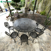 Bộ bàn ghế ngòai trời nhôm đúc BND-150NND dành cho khôn gian rộng