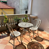 Bộ bàn ghế nhôm đúc nhỏ ngoài trời sân vườn,ban công BND-60CCTK