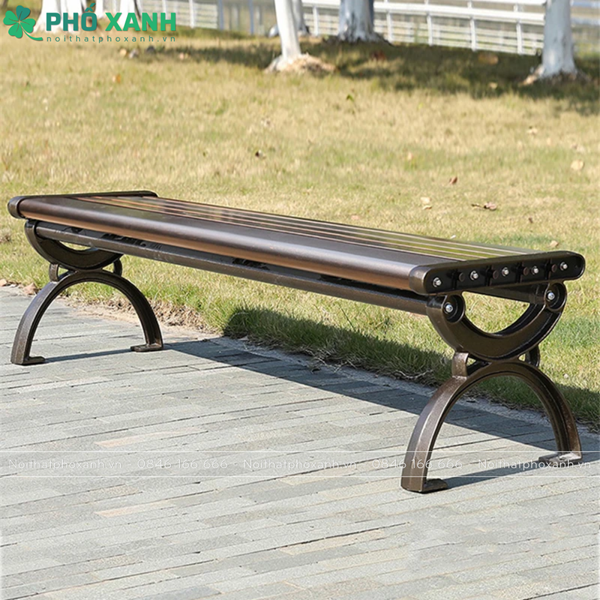 Ghế công viên nhôm đúc sơn tĩnh điện không tựa GCV-NDKT