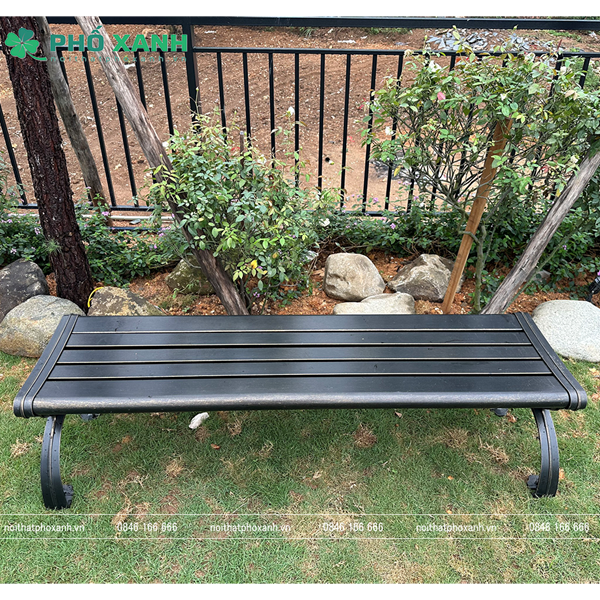 Ghế công viên nhôm đúc sơn tĩnh điện không tựa GCV-NDKT