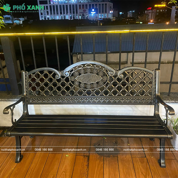 Ghế công viên nhôm đúc sân vườn công viên GCV-150ND