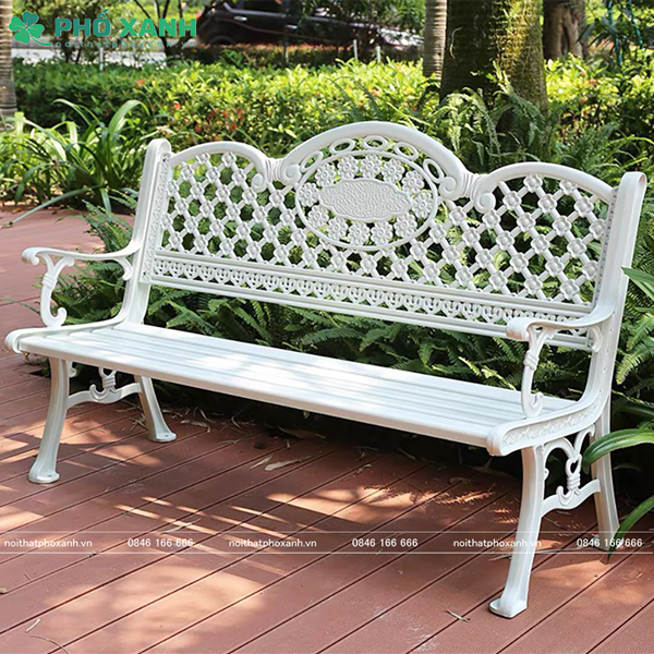 Ghế công viên nhôm đúc sân vườn công viên GCV-150NT