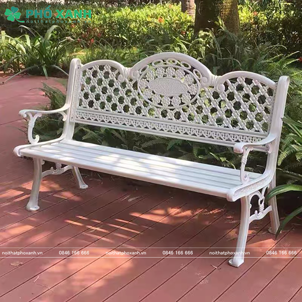 Ghế công viên nhôm đúc sân vườn công viên GCV-150NT
