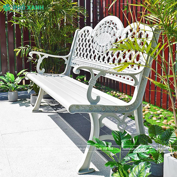 Ghế công viên nhôm đúc sân vườn công viên GCV-150NT