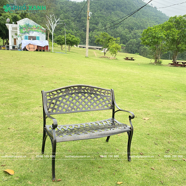Ghế công viên nhôm đúc sân vườn ngoài trời GCV-130HHD