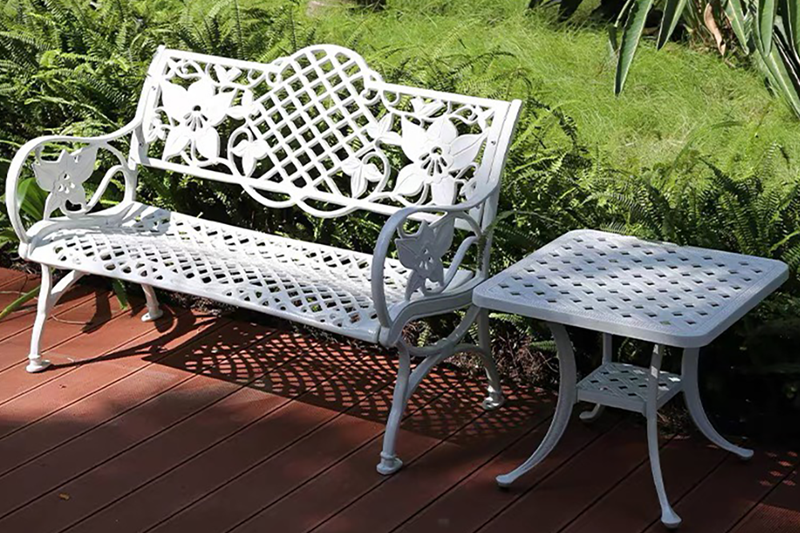 Ghế c&ocirc;ng vi&ecirc;n nh&ocirc;m đ&uacute;c s&acirc;n vườn ngo&agrave;i trời GCV-ND