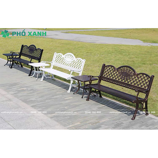 Ghế công viên nhôm đúc sân vườn công viên GCV-150ND