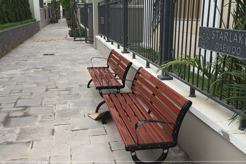 Ghế c&ocirc;ng vi&ecirc;n c&oacute; tựa nan composite GCV-CTNCPS150