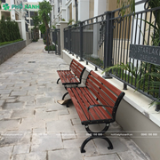 Ghế công viên có tựa nan composite GCV-CTNCPS150