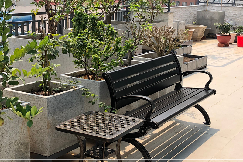 Ghế c&ocirc;ng vi&ecirc;n nh&ocirc;m đ&uacute;c sơn tĩnh điện