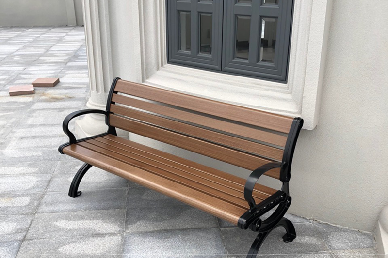 Ghế c&ocirc;ng vi&ecirc;n nh&ocirc;m đ&uacute;c sơn tĩnh điện c&oacute; tựa