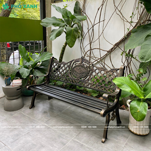 Ghế công viên nhôm đúc sân vườn công viên GCV-150ND