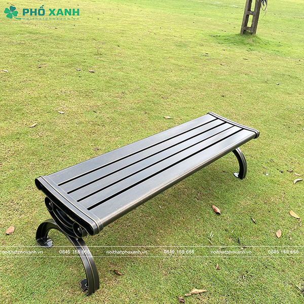 Ghế công viên nhôm đúc sơn tĩnh điện không tựa GCV-NDKT