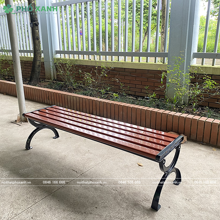 Ghế công viên không tựa nan gỗ GCV-KTNCPS150