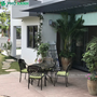 Bộ bàn ghế nhôm đúc dành cho biệt thự sân vườn BND-100D