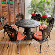 Bộ bàn ghế hợp kim nhôm đúc cao cấp dành cho biệt thự sân vườn BND-123CCTTD