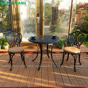 Bộ bàn ghế hợp kim nhôm đúc sân vườn ngoài trời BND-HV80NND