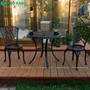 Bộ bàn ghế hợp kim nhôm đúc sân vườn ngoài trời BND-HV80NND