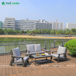 Bộ bàn ghế sofa Composite ngoài trời nhập khẩu SF-CPSX