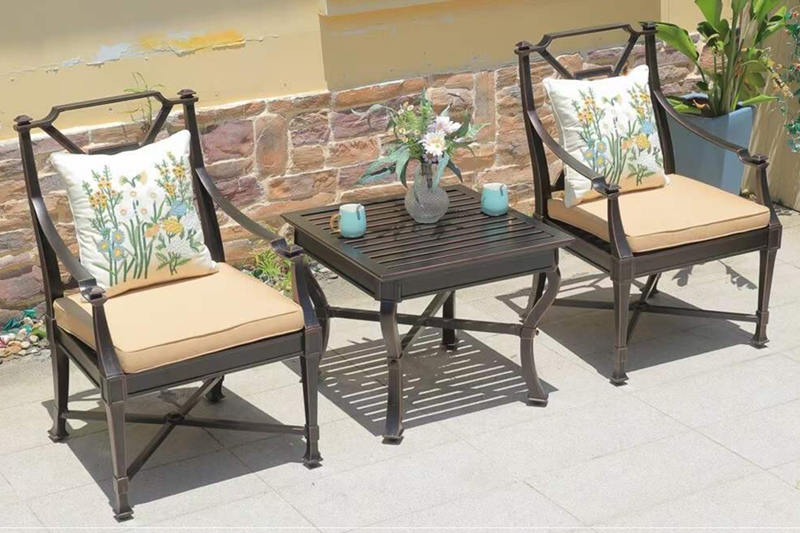 Bộ sofa 1 b&agrave;n 2 ghế ngo&agrave;i trời cao cấp SF-6565DND