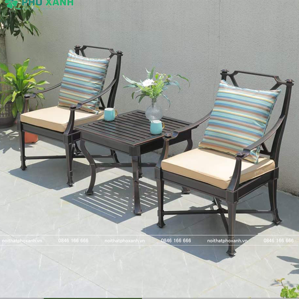 Bộ sofa 1 bàn 2 ghế ngoài trời cao cấp SF-6565DND