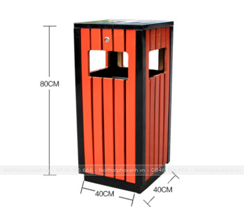 Th&ugrave;ng r&aacute;c vu&ocirc;ng ngo&agrave;i trời s&acirc;n vườn TR-V