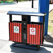 Thùng rác đôi ngoài trời sân vườn TR-D