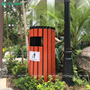 Thùng rác tròn ngoài trời sân vườn TR-T