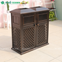 Thùng rác đôi, nhôm đúc nhập khẩu cao cấp TR-FNd