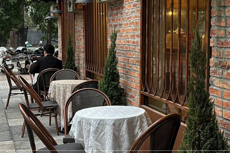 Bộ b&agrave;n ghế Textilene cafe ngo&agrave;i trời GL-GCTD