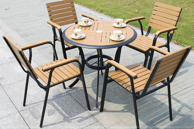 Bộ b&agrave;n ghế nan nhựa Composite nh&agrave; h&agrave;ng qu&aacute;n cafe BCP-80NGKĐ