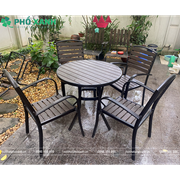 Bộ bàn ghế nhựa Composite nhà hàng,sân vườn BCP-80NXKD