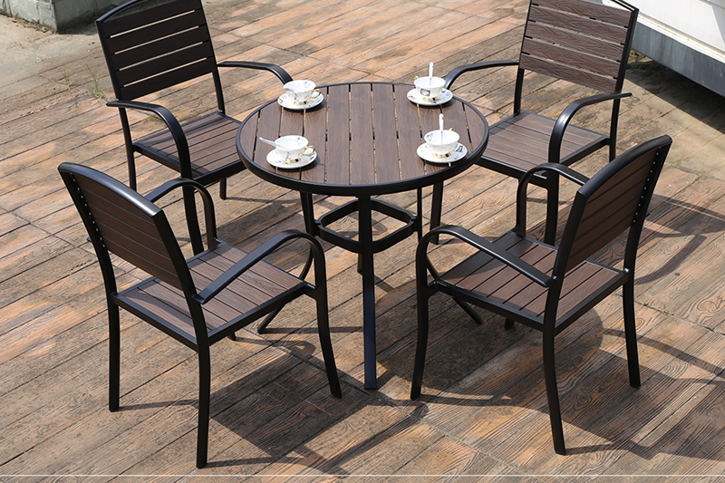 Bộ b&agrave;n ghế nhựa Composite nh&agrave; h&agrave;ng,s&acirc;n vườn BCP-80NXKD