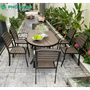 Bộ bàn ghế nhựa Composite nhà hàng sân vườn BCP-15090NXKD