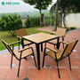 Bộ bàn ghế nhà hàng, cafe sân vườn chất liệu Composite (Polywood) BCP-8080NGKD