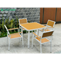 Bộ bàn ghế nhà hàng, cafe sân vườn chất liệu Composite (Polywood) BCP-8080NVKT