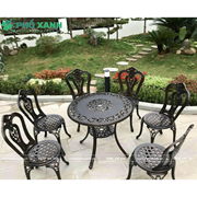 Bộ bàn ghế ngòai trời hợp kim nhôm đúc BND-HV80NND