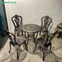 Bộ bàn ghế nhôm đúc nhỏ ngoài trời,sân vườn,ban công BND-6070D