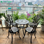 Bộ bàn ghế nhôm đúc nhỏ ngoài trời,sân vườn,ban công BND-6070D