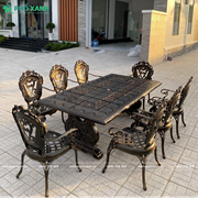 Bộ bàn ghế nhôm đúc ngoài trời cao cấp  BND-CC21001100D lựa chọn tối ưu cho  biệt thự sân vườn