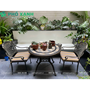 Bộ bàn ghế  nhôm đúc mặt đá sân vườn BND-MD94D