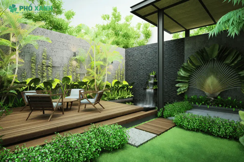 Mẹo phối màu bàn ghế sân vườn để tạo không gian hài hòa